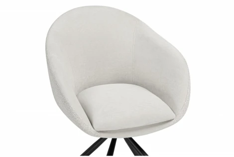 Обеденный стул Woodville Бартон (Металл, Ткань/Черный) арт.621838