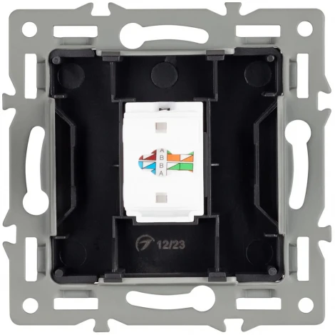 Механизм компьютерной розетки SCT-MPC1-PL-BK (RJ-45, CAT6) (Arlight) 045334