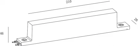 Драйвер для низковольтного шинопровода SWG SLIM DRV-SLIM-150-BL (48V)