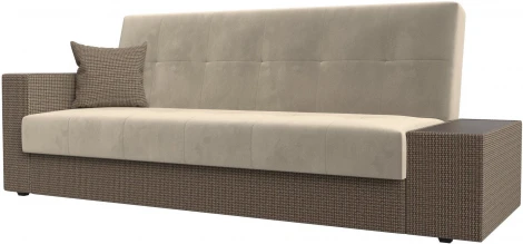 Диван-книжка Лига-020 стол справа (Бежевый,Корфу 03/Микровельвет) Лига Диванов арт.118518