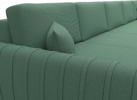 Диван П-образный Лига-057 НПБ МегаЛонг Лига Диванов (Рогожка) арт.129354