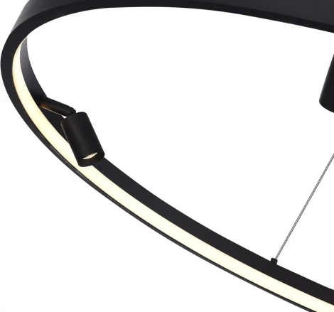 Подвесной светильник со спотами Donolux Aura Spot S18866R30W1B600 (LED, 220V, на тросе, круглые)