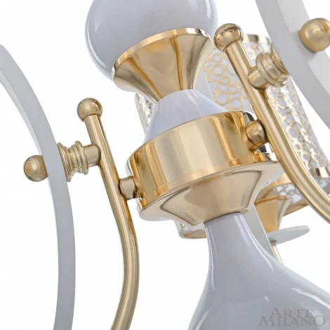 Подвесная люстра Arte Milano Florentia-6067 306067/3 Wh/Gd (220V, на цепи)