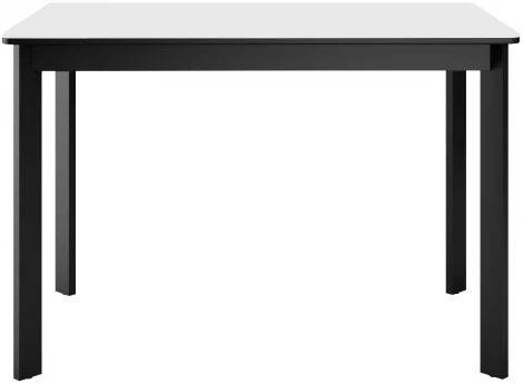 Стол DikLine LK110 Керамика Mono white (белый матовый) /подстолье черное/опоры черные арт.00-00075473