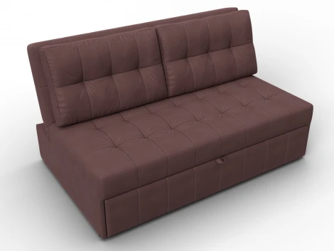 Диван прямой Лига-107 (140) (ЛДСП,Брус,Фанера,Замша/Бордовый) Лига Диванов 134928