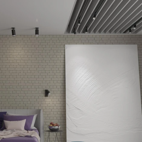 Светильник трековый для однофазного двухжильного (универсального) шинопровода Ular 370877 (220V, круглые)