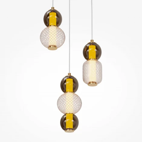 Подвесной светильник Maytoni Drop MOD273PL-L33G3K (LED, 220V, на проводе, шарики)