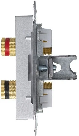 Акустическая розетка встраиваемая двойная (алюминий) Systeme Electric AtlasDesign ATN000387