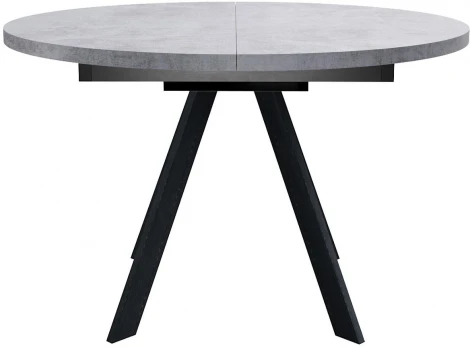 Стол DikLine RD100 Бетон,опоры черные