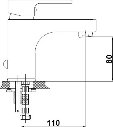 Смеситель GPD Solus MLB55 для раковины