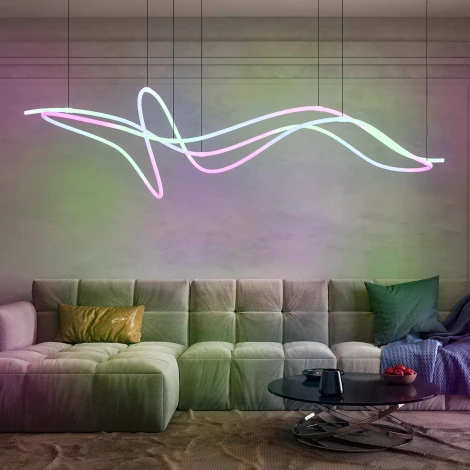 Светодиодная лента герметичная SPI-MonLIGHT-TOP-G180-D40mm 12V RGB 360deg (21.6 W/m, IP65, 5m, wire x1) (Arlight, Вывод прямой, 2 года) 048828