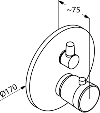 Термостат Kludi Balance 528308775 для ванны с душем