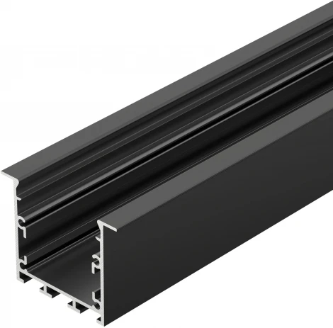 Профиль LINIA49-F-M-3000 BLACK (Arlight, Алюминий) 055443