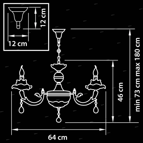 Подвесная люстра Osgona Anemone 714064