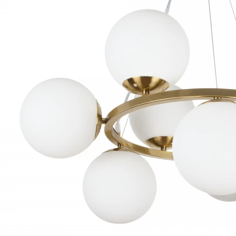 Подвесная люстра MyFar Aerton MR2942-9P (220V, на тросе, шарики)