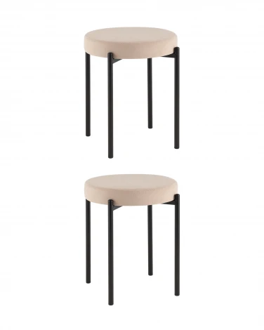 Табурет Бриф Original велюр бежевый 2 шт. Stool Group УТ000042652