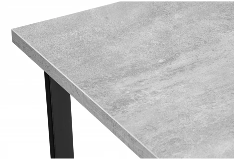 Стол Notta Лота Лофт 140 25 мм черный матовый / бетон 489613