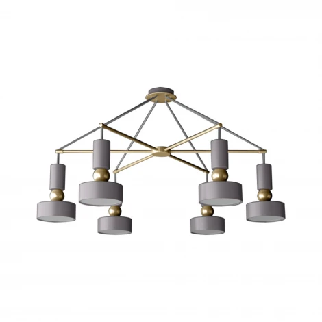 Подвесная люстра Maytoni Void MOD030PL-06GR (220V, на проводе, круглые)