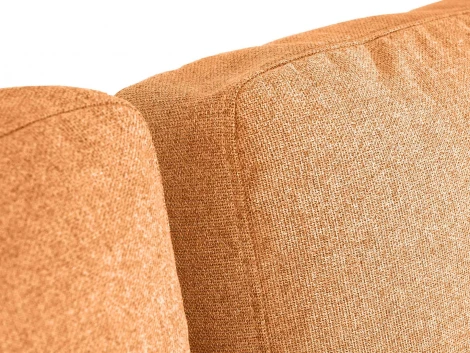 Диван Ispani трехместный ОГОГО (арт.786860), (Ткань,Экокожа/Оранжевый)