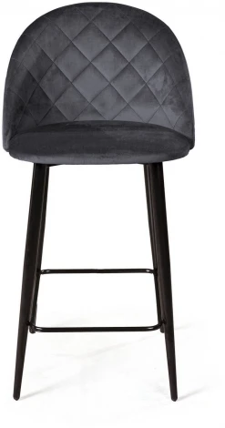 Cтул полубарный Thomas ромб, бархат серый 27 Top Concept 79986