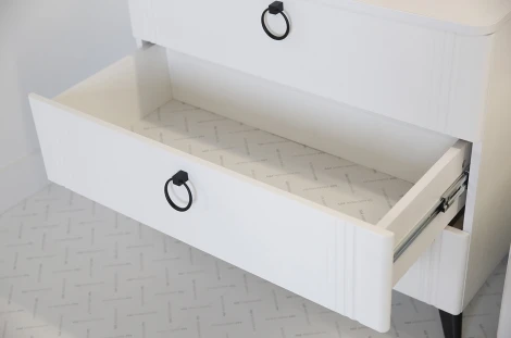 Ева Комод Mebelson (ЛДСП,МДФ,ПВХ,Пластик/Светлое дерево,Белый) арт.KE-02.3101