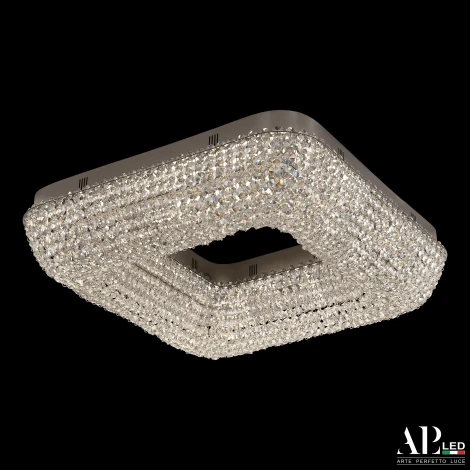 Потолочная люстра светодиодная APL LED Sicilia SH504.2.50.A.Ni.4000 (220V, хрусталь)