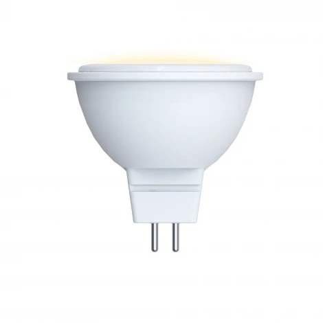 Лампа светодиодная форма «JCDR», матовая, теплый белый свет 3000K Volpe Optima LED-MR16-5W/3000K/GU5.3/FR/SLS