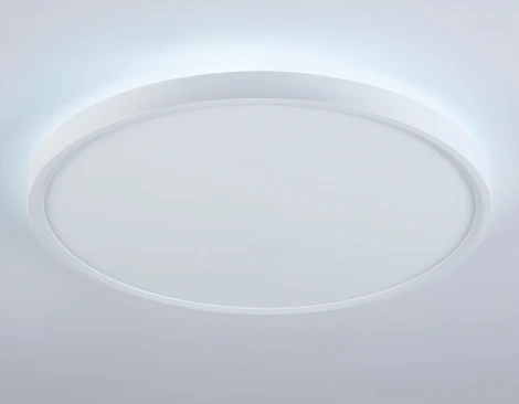 Потолочный светодиодный светильник круглый с подсветкой Ambrella Orbital Air FZ3005 (220V, круглые, IP44)