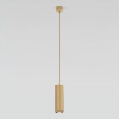 Подвесной светильник 9W 4200K золото Elektrostandard Lead 50244 LED (220V, на проводе, круглые)