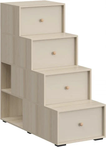 Лестница-комод Play ОГОГО (арт.850336), (ЛДСП/Бежевый,Ясень Коимбра)