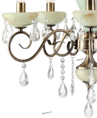 Подвесная люстра Arte Lamp Onyx Green A9592LM-5AB