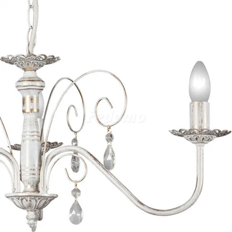 Люстра подвесная Day&Night, 3 лампы, белый с золотом и прозрачным