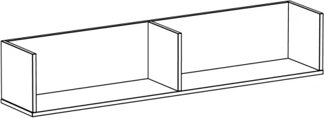 Полка Play 2 (ЛДСП/Светлое дерево) ОГОГО Обстановочка! арт.853462