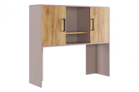 Лайт-2 Надстройка стола компьютерного 1200 Mebelson (ЛДСП/Дуб крафт золотой,Бежевый) арт.NKL02S1.2.3369