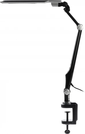 Офисная настольная лампа светодиодная на струбцине с регулировкой цветовой температуры и яркости ЭРА NLED-496-12W-BK (220V, сенсорный выключатель)