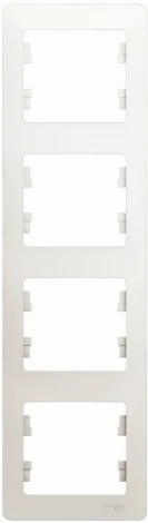 Рамка на 4 поста (перламутровый) Systeme Electric Glossa GSL000608