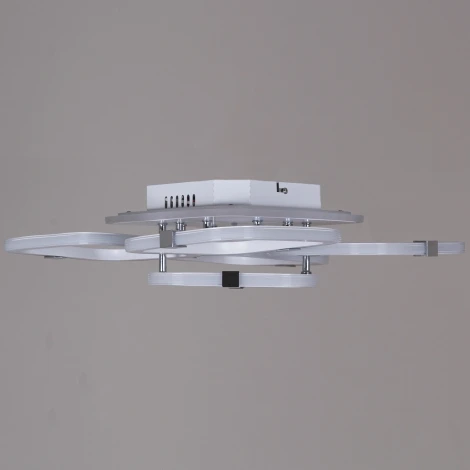 Потолочная люстра светодиодная на штанге Reluce 06321-3.3-05 WH+CR (RGB) (220V, пульт управления)