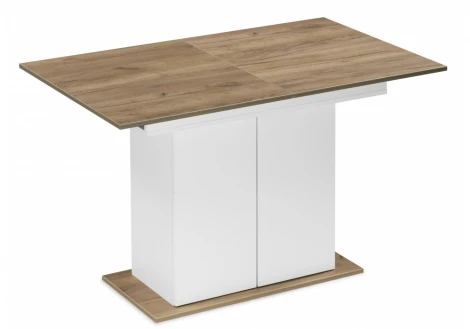 Кухонный стол Woodville Carla белый / крафт золотой