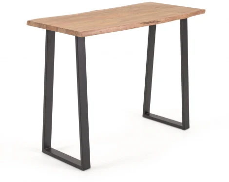 Консольный стол La Forma (ex Julia Grup) Alaia (Черный/ Сталь,Дерево,Металл)