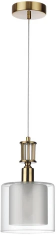 Подвесной светильник Odeon Light Saga 5088/1 античная бронза/стекло E14 1*40W (220V, на проводе, круглые)