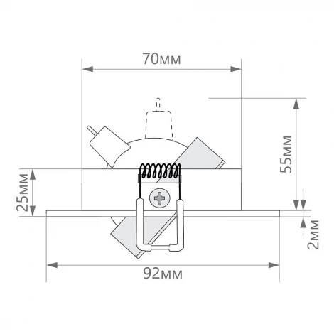 Встраиваемый точечный светильник Feron 32644 (12V, круглые)