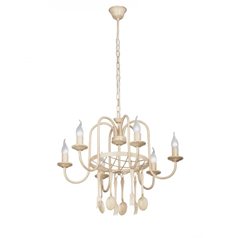 Подвесная люстра Vitaluce V1333/6 (220V, на цепи, свеча, вилки и ложки)