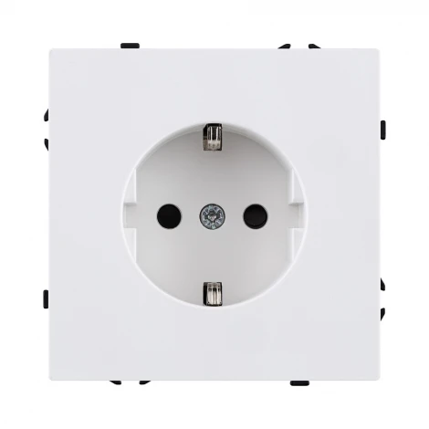 Розетка штепсельная SCHUKO 16A/250 В белый матовый Kollinger Eclipse EC-014WH