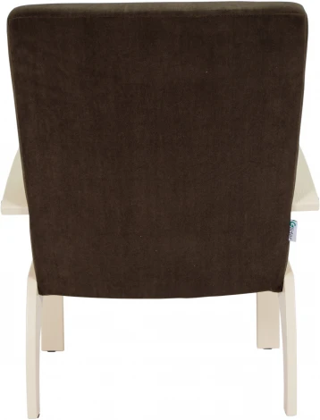 Кресло для отдыха Денди шпон, Ткань ультра шоколад, каркас дуб шампань шпон от фабрики Mebelik