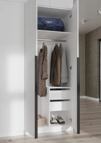 Шкаф Широн Woodville (ЛДСП/Белый) арт.589124