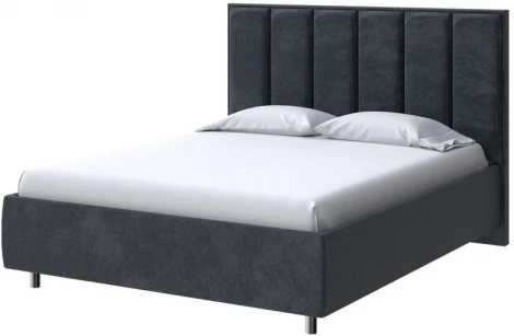 PROxSON Кровать Routa без основания (Ткань: Велюр Casa Графитовый) 180x200