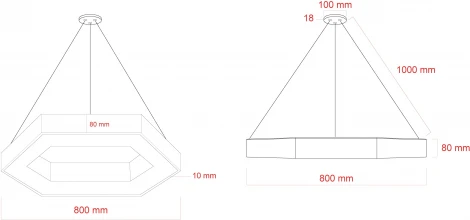 Подвесной светильник светодиодный ЭРА SPO-124-W-40K-051 (220V, на тросе, IP40)