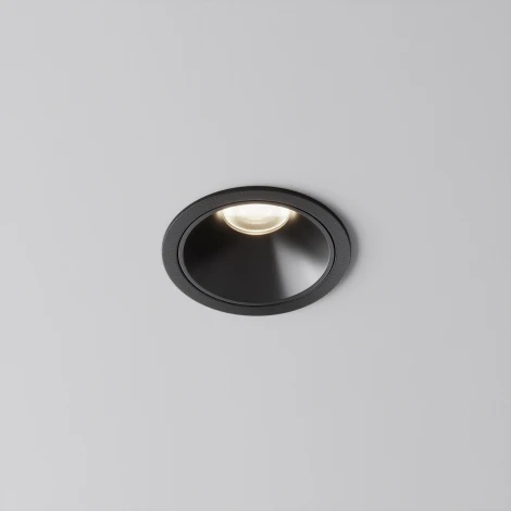 Встраиваемый светильник Maytoni Alfa LED DL043-01-10W4K-RD-B-1 (220V, круглые)