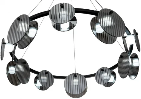 Подвесной светильник светодиодный Stilfort Relux 4008/02/10P (220V, пульт управления, на тросе, круглые)