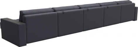 Диван П-образный с декором Лига-049 НПБ Мегалонг Лига Диванов (Экокожа) арт.128538